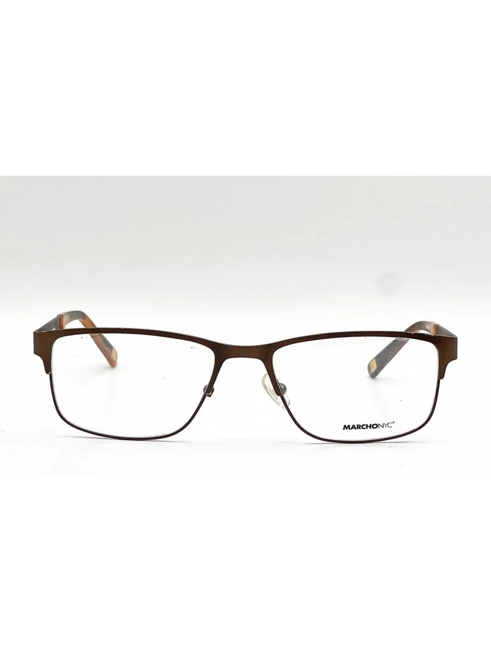 Marchon Nyc Public 210 Brown Authentic Eyeglasses 54-17-140